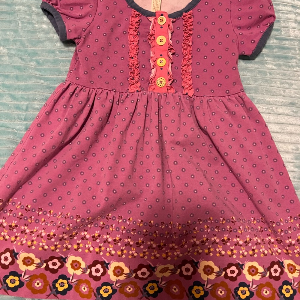Matilda Jane Pink and Purple Floral Kids Dress